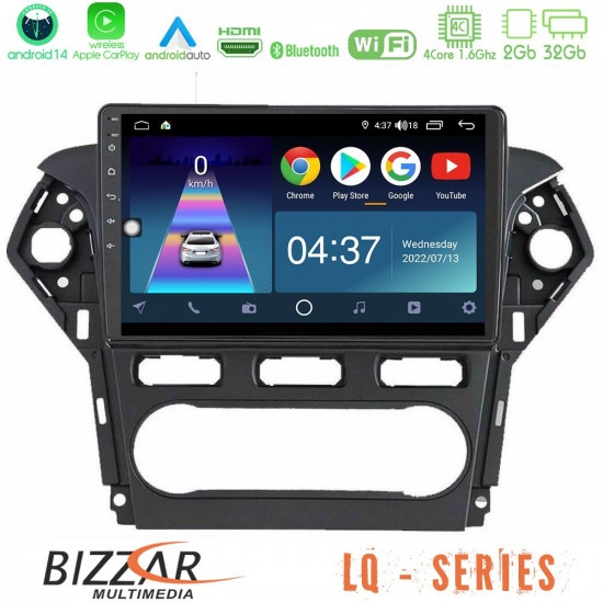 Bizzar LQ Series 4Core Android14 2+32GB Ford Mondeo 2011-2014 Navigation Multimedia Tablet 9 Με Carplay - Android Auto Bizzar LQ Series 4Core Android14 2+32GB Ford Mondeo 2011-2014 Navigation Multimedia Tablet 9 Με Carplay - Android Auto