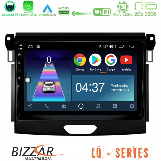 Bizzar LQ Series 4Core Android14 2+32GB Ford Ranger 2017-2022 Navigation Multimedia Tablet 9 Με Carplay - Android Auto Bizzar LQ Series 4Core Android14 2+32GB Ford Ranger 2017-2022 Navigation Multimedia Tablet 9 Με Carplay - Android Auto