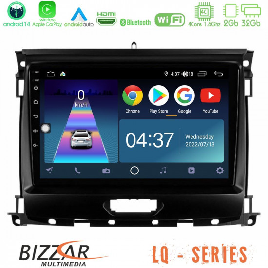 Bizzar LQ Series 4Core Android14 2+32GB Ford Ranger 2017-2022 Navigation Multimedia Tablet 9 Με Carplay - Android Auto Bizzar LQ Series 4Core Android14 2+32GB Ford Ranger 2017-2022 Navigation Multimedia Tablet 9 Με Carplay - Android Auto
