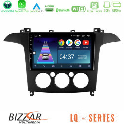 Bizzar LQ Series 4Core Android14 2+32GB Ford S-Max 2006-2008 (manual A/C) Navigation Multimedia Tablet 9 Με Carplay - Android Auto Bizzar LQ Series 4Core Android14 2+32GB Ford S-Max 2006-2008 (manual A/C) Navigation Multimedia Tablet 9 Με Carplay - Android Auto