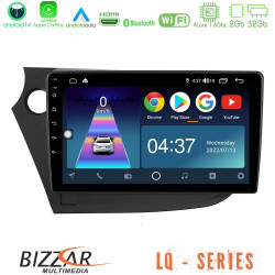 Bizzar LQ Series 4Core Android14 2+32GB Honda Insight 2009-2015 Navigation Multimedia Tablet 9 Με Carplay - Android Auto
