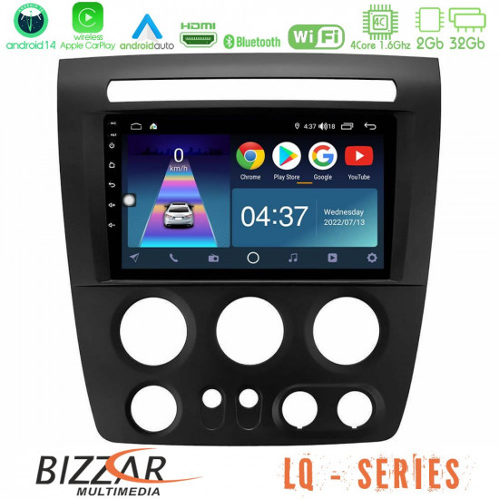 Bizzar LQ Series 4Core Android14 2+32GB Hummer H3 2005-2009 Navigation Multimedia Tablet 9 Με Carplay - Android Auto Bizzar LQ Series 4Core Android14 2+32GB Hummer H3 2005-2009 Navigation Multimedia Tablet 9 Με Carplay - Android Auto