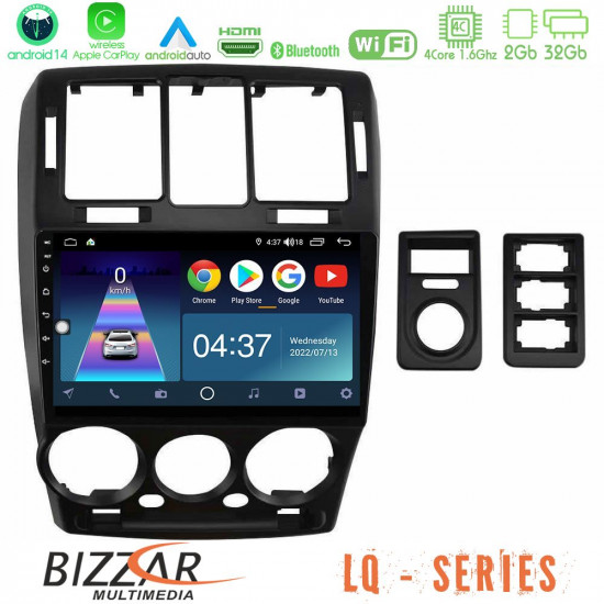 Bizzar LQ Series 4Core Android14 2+32GB Hyundai Getz 2002-2009 Navigation Multimedia Tablet 9 Με Carplay - Android Auto Bizzar LQ Series 4Core Android14 2+32GB Hyundai Getz 2002-2009 Navigation Multimedia Tablet 9 Με Carplay - Android Auto
