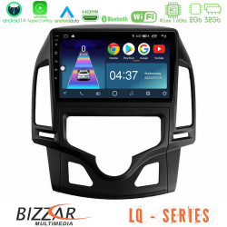 Bizzar LQ Series 4Core Android14 2+32GB Hyundai i30 2007-2012 Auto A/C Navigation Multimedia Tablet 9 Με Carplay - Android Auto