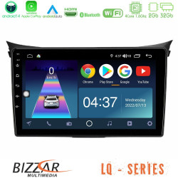 Bizzar LQ Series 4Core Android14 2+32GB Hyundai i30 2012-2017 Navigation Multimedia Tablet 9 Με Carplay - Android Auto Bizzar LQ Series 4Core Android14 2+32GB Hyundai i30 2012-2017 Navigation Multimedia Tablet 9 Με Carplay - Android Auto