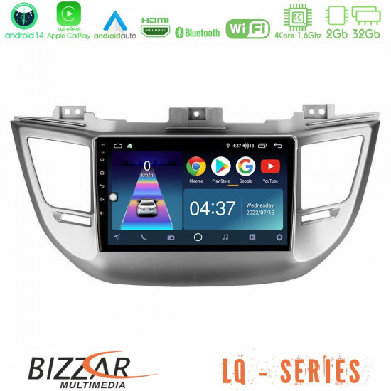 Bizzar LQ Series 4Core Android14 2+32GB Hyundai Tucson 2015-2018 Navigation Multimedia Tablet 9 Με Carplay - Android Auto Bizzar LQ Series 4Core Android14 2+32GB Hyundai Tucson 2015-2018 Navigation Multimedia Tablet 9 Με Carplay - Android Auto