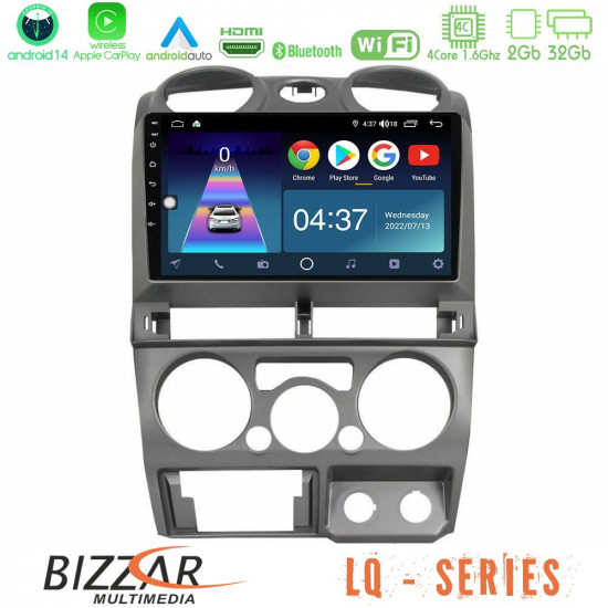 Bizzar LQ Series 4Core Android14 2+32GB Isuzu D-Max 2007-2011 Navigation Multimedia Tablet 9 Με Carplay - Android Auto