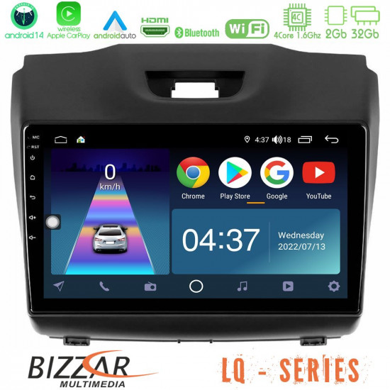Bizzar LQ Series 4Core Android14 2+32GB Isuzu D-MAX 2012-2019 Navigation Multimedia Tablet 9 Με Carplay - Android Auto Bizzar LQ Series 4Core Android14 2+32GB Isuzu D-MAX 2012-2019 Navigation Multimedia Tablet 9 Με Carplay - Android Auto
