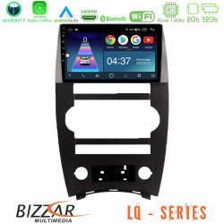 Bizzar LQ Series 4Core Android14 2+32GB Jeep Commander 2007-2008 Navigation Multimedia Tablet 9 Με Carplay - Android Auto