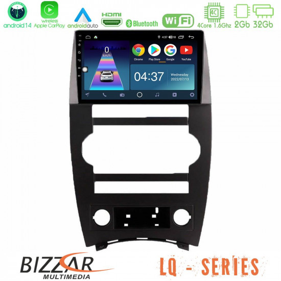 Bizzar LQ Series 4Core Android14 2+32GB Jeep Commander 2007-2008 Navigation Multimedia Tablet 9 Με Carplay - Android Auto Bizzar LQ Series 4Core Android14 2+32GB Jeep Commander 2007-2008 Navigation Multimedia Tablet 9 Με Carplay - Android Auto