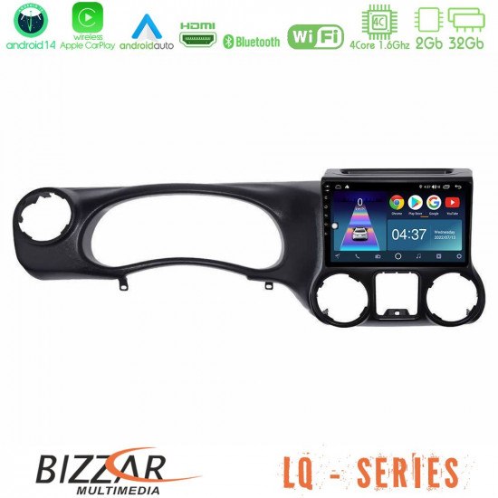 Bizzar LQ Series 4Core Android14 2+32GB Jeep Wrangler 2011-2014 Navigation Multimedia Tablet 9 Με Carplay - Android Auto Bizzar LQ Series 4Core Android14 2+32GB Jeep Wrangler 2011-2014 Navigation Multimedia Tablet 9 Με Carplay - Android Auto