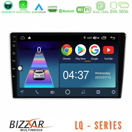 Bizzar LQ Series 4Core Android14 2+32GB Kia Sportage 2005-2008 Navigation Multimedia Tablet 9? Με Carplay - Android Auto Με Carplay - Android Auto Bizzar LQ Series 4Core Android14 2+32GB Kia Sportage 2005-2008 Navigation Multimedia Tablet 9? Με Carplay - Android Auto Με Carplay - Android Auto