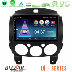 Bizzar LQ Series 4Core Android14 2+32GB Mazda 2 2008-2014 Navigation Multimedia Tablet 9 Με Carplay - Android Auto
