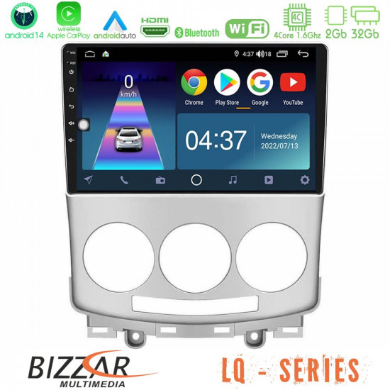 Bizzar LQ Series 4Core Android14 2+32GB Mazda 5 2004-2010 Navigation Multimedia Tablet 9? Με Carplay - Android Auto Bizzar LQ Series 4Core Android14 2+32GB Mazda 5 2004-2010 Navigation Multimedia Tablet 9? Με Carplay - Android Auto