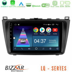 Bizzar LQ Series 4Core Android14 2+32GB Mazda 6 2008-2012 Navigation Multimedia Tablet 9 Με Carplay - Android Auto Bizzar LQ Series 4Core Android14 2+32GB Mazda 6 2008-2012 Navigation Multimedia Tablet 9 Με Carplay - Android Auto