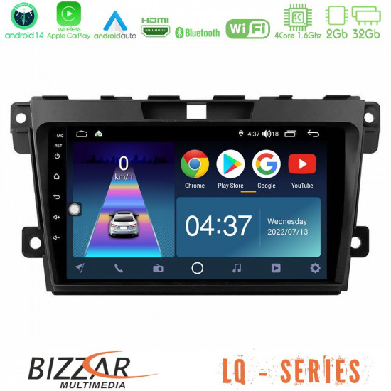 Bizzar LQ Series 4Core Android14 2+32GB Mazda CX-7 2007-2011 Navigation Multimedia Tablet 9 Με Carplay - Android Auto Bizzar LQ Series 4Core Android14 2+32GB Mazda CX-7 2007-2011 Navigation Multimedia Tablet 9 Με Carplay - Android Auto