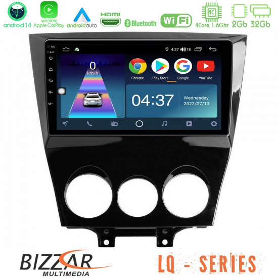 Bizzar LQ Series 4Core Android14 2+32GB Mazda RX8 2008-2012 Navigation Multimedia Tablet 9 Με Carplay - Android Auto Bizzar LQ Series 4Core Android14 2+32GB Mazda RX8 2008-2012 Navigation Multimedia Tablet 9 Με Carplay - Android Auto
