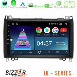 Bizzar LQ Series 4Core Android14 2+32GB Mercedes A/B/Vito/Sprinter Class Navigation Multimedia Tablet 9 Με Carplay - Android Auto