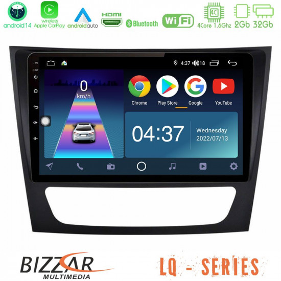 Bizzar LQ Series 4Core Android14 2+32GB Mercedes E Class / CLS Class Navigation Multimedia Tablet 9 Με Carplay - Android Auto Bizzar LQ Series 4Core Android14 2+32GB Mercedes E Class / CLS Class Navigation Multimedia Tablet 9 Με Carplay - Android Auto