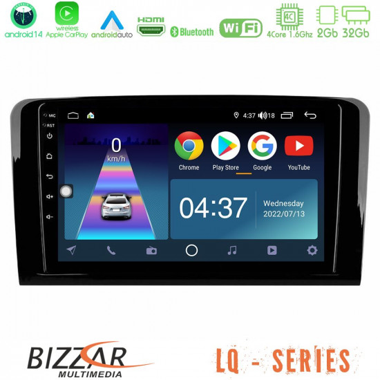 Bizzar LQ Series 4Core Android14 2+32GB Mercedes ML/GL Class Navigation Multimedia Tablet 9 Με Carplay - Android Auto Bizzar LQ Series 4Core Android14 2+32GB Mercedes ML/GL Class Navigation Multimedia Tablet 9 Με Carplay - Android Auto