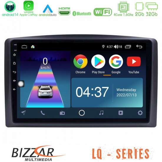Bizzar LQ Series 4Core Android14 2+32GB Mercedes Vito 2015-2021 Navigation Multimedia Tablet 10 Με Carplay - Android Auto Bizzar LQ Series 4Core Android14 2+32GB Mercedes Vito 2015-2021 Navigation Multimedia Tablet 10 Με Carplay - Android Auto