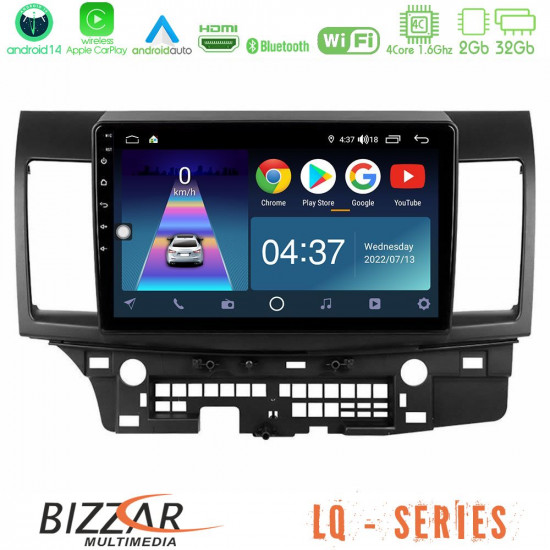 Bizzar LQ Series 4Core Android14 2+32GB Mitsubishi Lancer 2008 – 2015 Navigation Multimedia Tablet 10 Με Carplay - Android Auto Bizzar LQ Series 4Core Android14 2+32GB Mitsubishi Lancer 2008 – 2015 Navigation Multimedia Tablet 10 Με Carplay - Android Auto