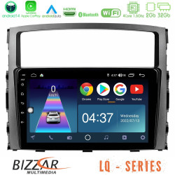 Bizzar LQ Series 4Core Android14 2+32GB Mitsubishi Pajero 2008-2009 Navigation Multimedia Tablet 9 Με Carplay - Android Auto Bizzar LQ Series 4Core Android14 2+32GB Mitsubishi Pajero 2008-2009 Navigation Multimedia Tablet 9 Με Carplay - Android Auto