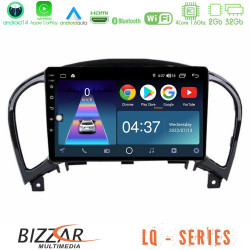 Bizzar LQ Series 4Core Android14 2+32GB Nissan Juke Navigation Multimedia Tablet 9 Με Carplay - Android Auto