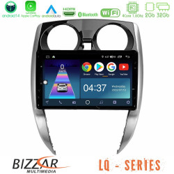 Bizzar LQ Series 4Core Android14 2+32GB Nissan Note 2013-2018 Navigation Multimedia Tablet 10 Με Carplay - Android Auto