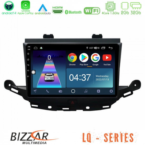 Bizzar LQ Series 4Core Android14 2+32GB Opel Astra K 2015-2019 Navigation Multimedia Tablet 9 Με Carplay - Android Auto Bizzar LQ Series 4Core Android14 2+32GB Opel Astra K 2015-2019 Navigation Multimedia Tablet 9 Με Carplay - Android Auto