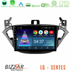 Bizzar LQ Series 4Core Android14 2+32GB Opel Corsa E/Adam Navigation Multimedia Tablet 9 Με Carplay - Android Auto