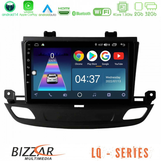 Bizzar LQ Series 4Core Android14 2+32GB Opel Insignia 2 2017-2020 Navigation Multimedia Tablet 9 Με Carplay - Android Auto Bizzar LQ Series 4Core Android14 2+32GB Opel Insignia 2 2017-2020 Navigation Multimedia Tablet 9 Με Carplay - Android Auto