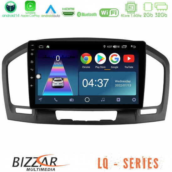 Bizzar LQ Series 4Core Android14 2+32GB Opel Insignia 2008-2013 Navigation Multimedia Tablet 9 Με Carplay - Android Auto Bizzar LQ Series 4Core Android14 2+32GB Opel Insignia 2008-2013 Navigation Multimedia Tablet 9 Με Carplay - Android Auto