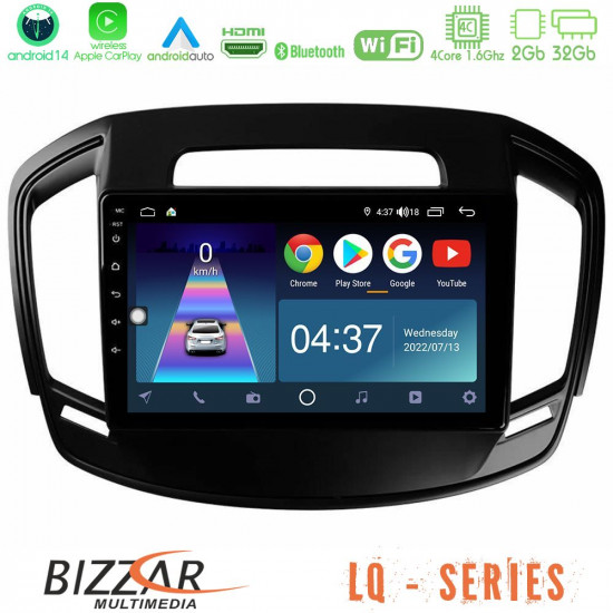 Bizzar LQ Series 4Core Android14 2+32GB Opel Insignia 2014-2017 Navigation Multimedia Tablet 9 Με Carplay - Android Auto Bizzar LQ Series 4Core Android14 2+32GB Opel Insignia 2014-2017 Navigation Multimedia Tablet 9 Με Carplay - Android Auto