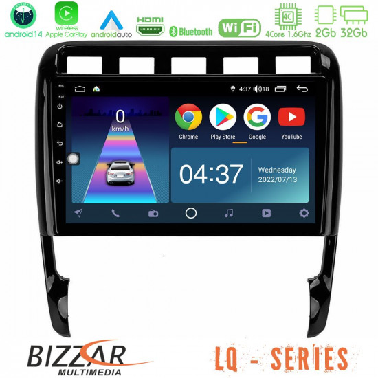Bizzar LQ Series 4Core Android14 2+32GB Porsche Cayenne 2003-2010 Navigation Multimedia Tablet 9 Με Carplay - Android Auto Bizzar LQ Series 4Core Android14 2+32GB Porsche Cayenne 2003-2010 Navigation Multimedia Tablet 9 Με Carplay - Android Auto