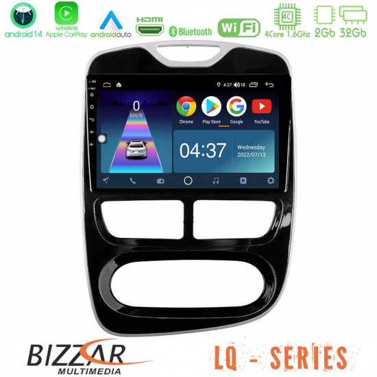 Bizzar LQ Series 4Core Android14 2+32GB Renault Clio 2012-2016 Navigation Multimedia Tablet 10 Με Carplay - Android Auto Bizzar LQ Series 4Core Android14 2+32GB Renault Clio 2012-2016 Navigation Multimedia Tablet 10 Με Carplay - Android Auto
