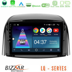 Bizzar LQ Series 4Core Android14 2+32GB Renault Koleos 2007-2015 Navigation Multimedia Tablet 9 Με Carplay - Android Auto