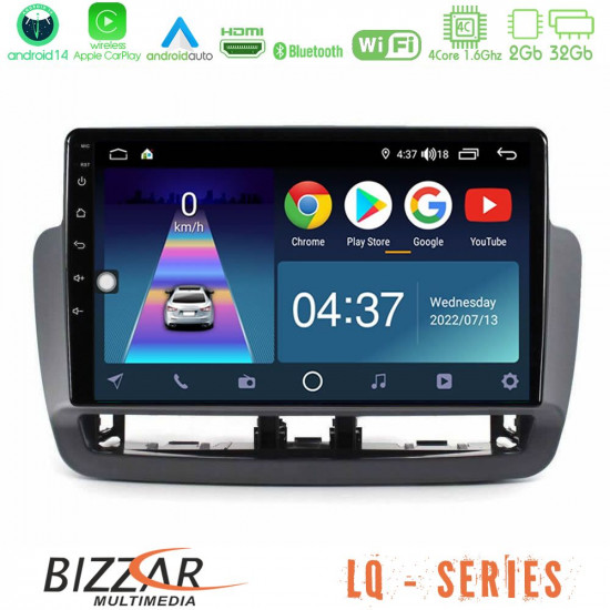 Bizzar LQ Series 4Core Android14 2+32GB Seat Ibiza 2012-2015 Navigation Multimedia Tablet 9 Με Carplay - Android Auto Bizzar LQ Series 4Core Android14 2+32GB Seat Ibiza 2012-2015 Navigation Multimedia Tablet 9 Με Carplay - Android Auto