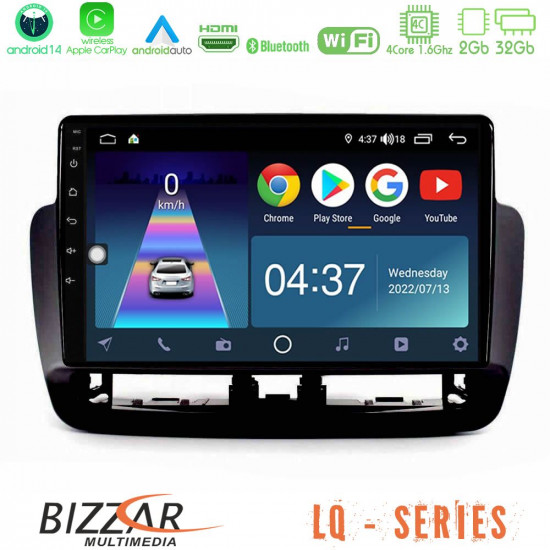 Bizzar LQ Series 4Core Android14 2+32GB Seat Ibiza 2012-2015 Navigation Multimedia Tablet 9 Με Carplay - Android Auto (Piano Black) Bizzar LQ Series 4Core Android14 2+32GB Seat Ibiza 2012-2015 Navigation Multimedia Tablet 9 Με Carplay - Android Auto (Piano Black)