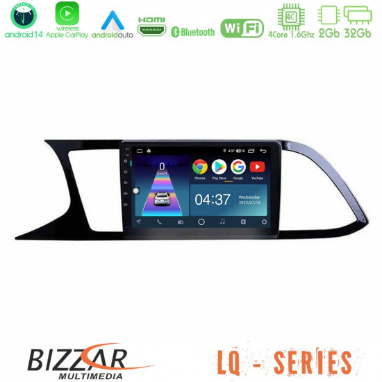 Bizzar LQ Series 4Core Android14 2+32GB Seat Leon 2013 – 2019 Navigation Multimedia Tablet 9 Με Carplay - Android Auto Bizzar LQ Series 4Core Android14 2+32GB Seat Leon 2013 – 2019 Navigation Multimedia Tablet 9 Με Carplay - Android Auto