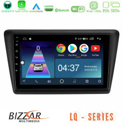 Bizzar LQ Series 4Core Android14 2+32GB Skoda Rapid 2013-2017 Navigation Multimedia Tablet 9 Με Carplay - Android Auto