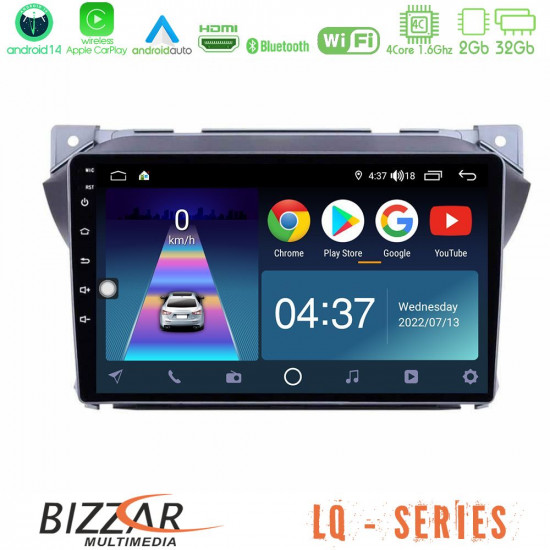 Bizzar LQ Series 4Core Android14 2+32GB Suzuki Alto -amp; Nissan Pixo Navigation Multimedia Tablet 9? Με Carplay - Android Auto Bizzar LQ Series 4Core Android14 2+32GB Suzuki Alto -amp; Nissan Pixo Navigation Multimedia Tablet 9? Με Carplay - Android Auto