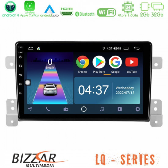 Bizzar LQ Series 4Core Android14 2+32GB Suzuki Grand Vitara Navigation Multimedia Tablet 9 Με Carplay - Android Auto Bizzar LQ Series 4Core Android14 2+32GB Suzuki Grand Vitara Navigation Multimedia Tablet 9 Με Carplay - Android Auto