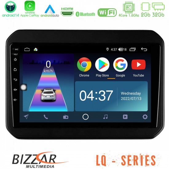Bizzar LQ Series 4Core Android14 2+32GB Suzuki Ignis Navigation Multimedia Tablet 9 Με Carplay - Android Auto Bizzar LQ Series 4Core Android14 2+32GB Suzuki Ignis Navigation Multimedia Tablet 9 Με Carplay - Android Auto