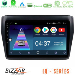 Bizzar LQ Series 4Core Android14 2+32GB Suzuki Swift 2017-2023 Navigation Multimedia Tablet 9 Με Carplay - Android Auto Bizzar LQ Series 4Core Android14 2+32GB Suzuki Swift 2017-2023 Navigation Multimedia Tablet 9 Με Carplay - Android Auto