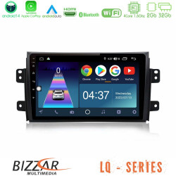 Bizzar LQ Series 4Core Android14 2+32GB Suzuki SX4 2006-2014 Fiat Sedici 2006-2014 Navigation Multimedia Tablet 9 Με Carplay - Android Auto