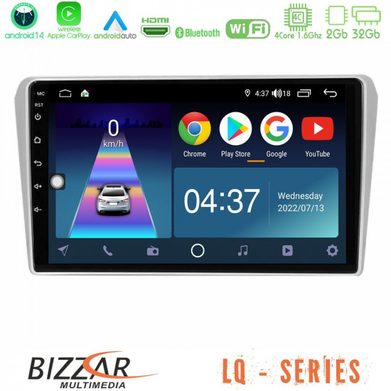 Bizzar LQ Series 4Core Android14 2+32GB Toyota Avensis T25 02/2003–2008 Navigation Multimedia Tablet 9 Με Carplay - Android Auto Bizzar LQ Series 4Core Android14 2+32GB Toyota Avensis T25 02/2003–2008 Navigation Multimedia Tablet 9 Με Carplay - Android Auto