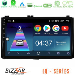 Bizzar LQ Series 4Core Android14 2+32GB Toyota Corolla/Auris 2017-2019  Navigat-ion Multimedia Tablet 9 Με Carplay - Android Auto