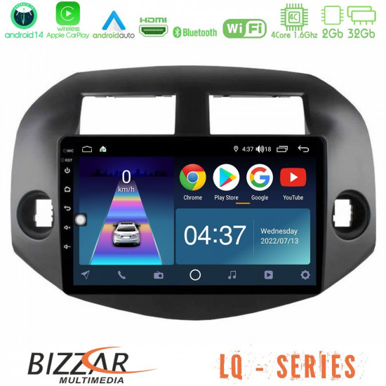Bizzar LQ Series 4Core Android14 2+32GB Toyota Rav4 2006-2012 Navigation Multimedia Tablet 10 Με Carplay - Android Auto Bizzar LQ Series 4Core Android14 2+32GB Toyota Rav4 2006-2012 Navigation Multimedia Tablet 10 Με Carplay - Android Auto