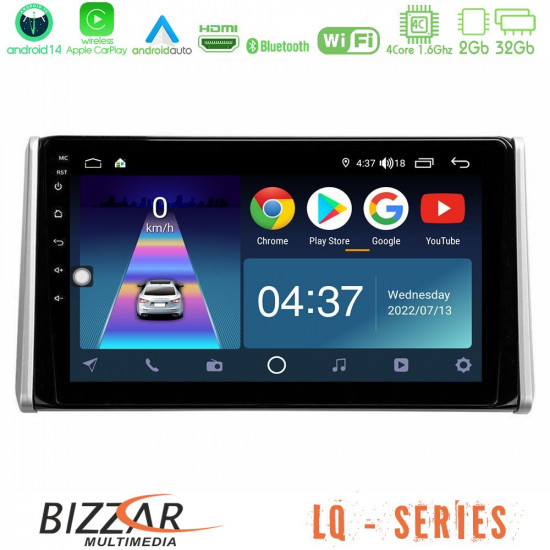 Bizzar LQ Series 4Core Android14 2+32GB Toyota RAV4 2019-2023 Navigation Multimedia Tablet 10 Με Carplay - Android Auto Bizzar LQ Series 4Core Android14 2+32GB Toyota RAV4 2019-2023 Navigation Multimedia Tablet 10 Με Carplay - Android Auto